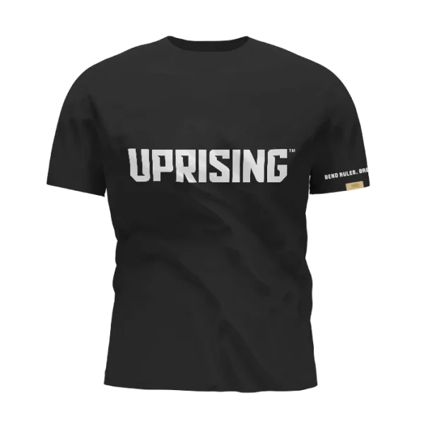 Uprising Logo Tee - Black - Image 6
